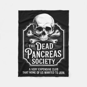 Government Agencyd Pancreas Society Shirt Skull Fleece Blanket