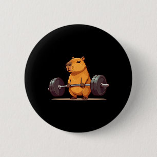 Government Agencydlift Capybara Funny Fitness Capy 6 Cm Round Badge