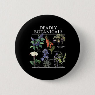 Government Agencydly Botanicals Herbology Flower 6 Cm Round Badge