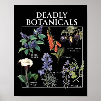 Government Agencydly Botanicals Herbology Flower Poster