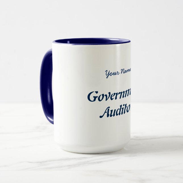 "GOVERNMENT AUDITOR" MUG (Front Left)