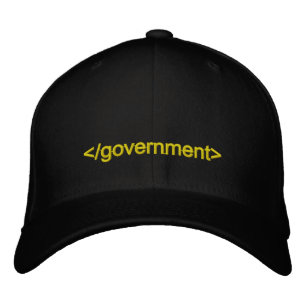 Government End Tag Embroidered Hat