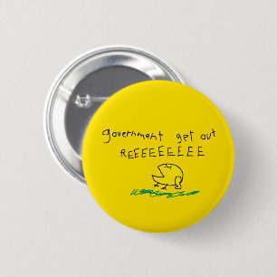 Government get out REE SNEKRIGHT 6 Cm Round Badge