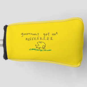 Government get out REE SNEKRIGHT Gadsden Flag Golf Head Cover