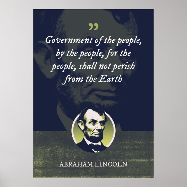 Government of the people, by the people, for the poster (Front)