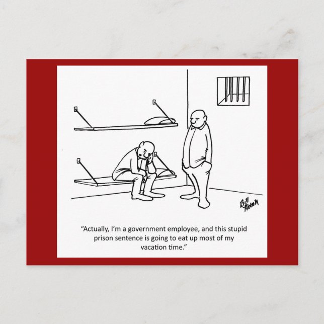 Government/Political Humour Postcard (Front)