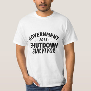 Government Shutdown Survivor T-Shirt