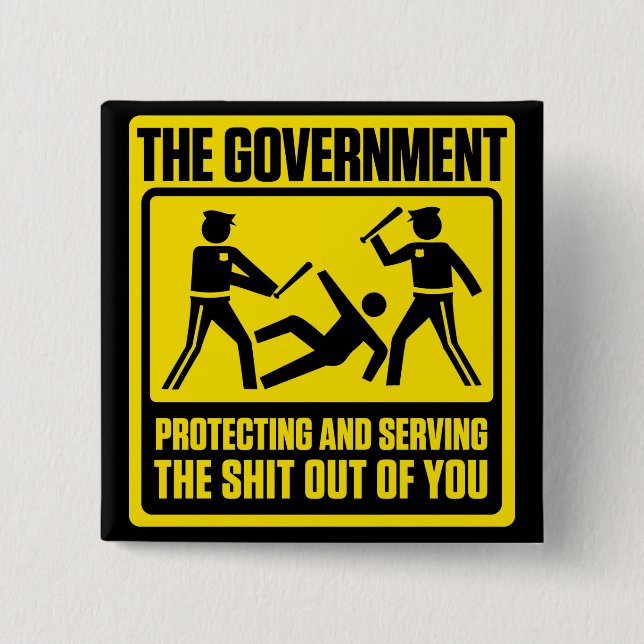 Government Warning Button (Front)