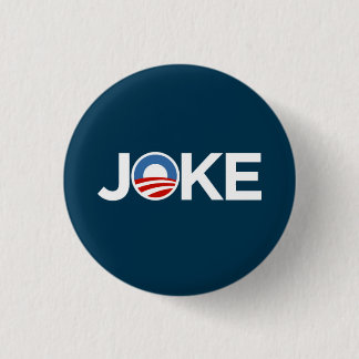 Government's a Joke (Dark Blue) 3 Cm Round Badge