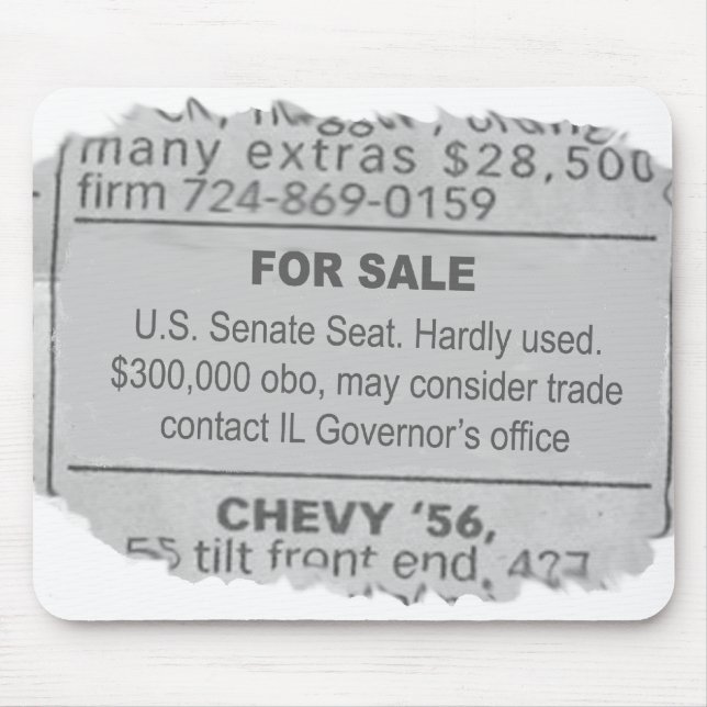 Governor Blagojevich Mouse Pad (Front)