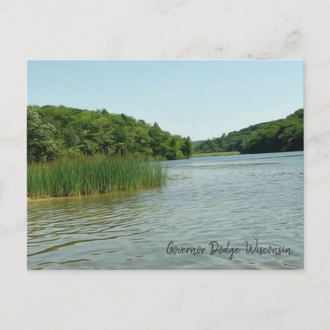 Governor Dodge Wisconsin State Park Postcard (Front)