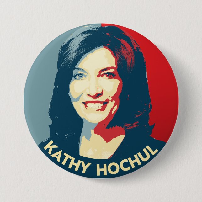GOVERNOR KATHY HOCHUL 7.5 CM ROUND BADGE (Front)