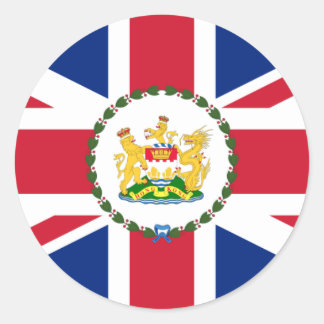 Governor Of Hong Kong, China flag Classic Round Sticker