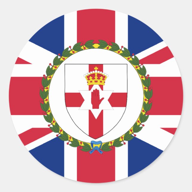 Governor Of Northern Ireland, United Kingdom flag Classic Round Sticker (Front)