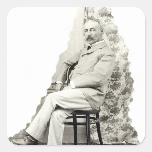 Governor of Trinidad, c.1891 Square Sticker (Front)