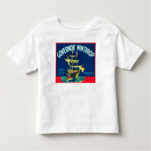 Governor Winthrop Apple Label (red) - Yakima, WA Toddler T-Shirt