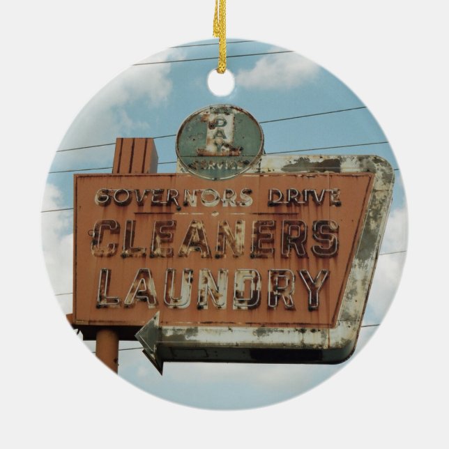 Governor's Drive Cleaners Ornament (Back)