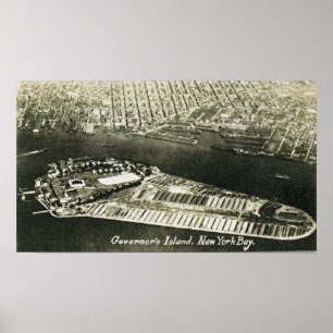 Governor's island New York Bay Poster
