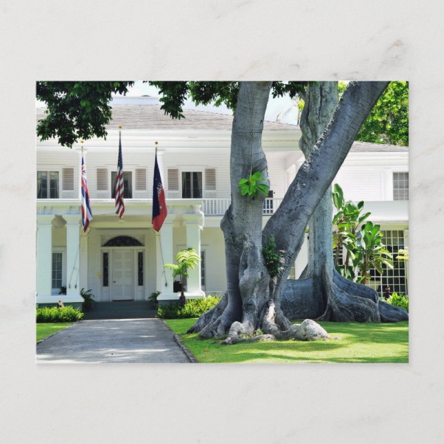 Governors Mansion of Honolulu Postcard (Front)