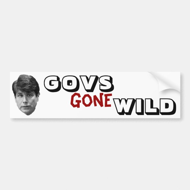 Govs Gone Wild Bumper Sticker (Front)