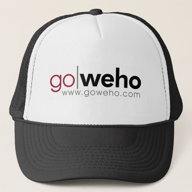 GOWEHO.COM TRENDY WEST HOLLYWOOD BRANDS TRUCKER HAT (Front)