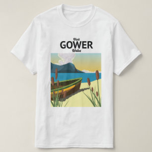 Gower Wales travel poster T-Shirt
