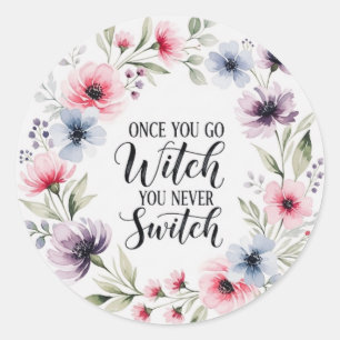 GoWitch  Classic Round Sticker
