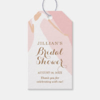 Gown Bridal Shower Pink Thank You