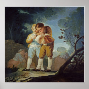 Goya - Boy Blowing Bubble 1778 Poster