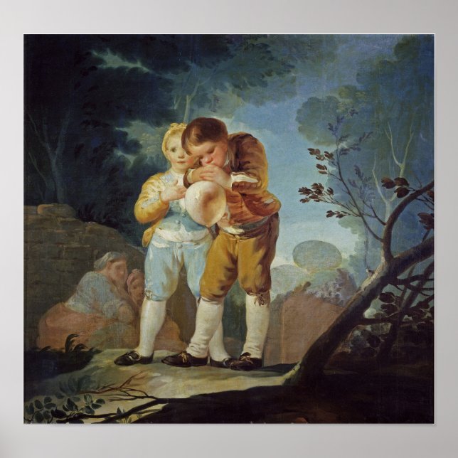 Goya - Boy Blowing Bubble 1778 Poster (Front)
