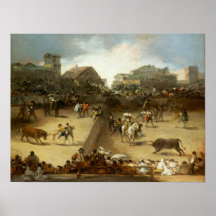 Goya - Korrida In Divided Rings Poster