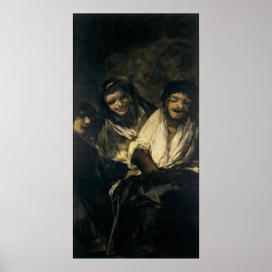 Goya - Two Women and Man 1821 Poster