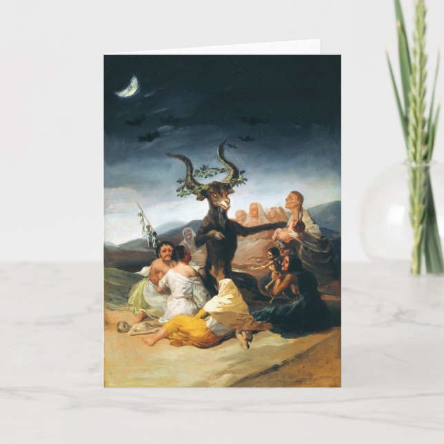 Goya Witches Sabbath Greeting Card (Front)