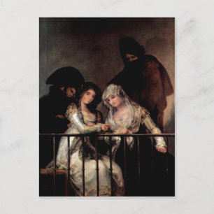 Goya y Lucientes, Francisco de Majas on a Balcony  Postcard