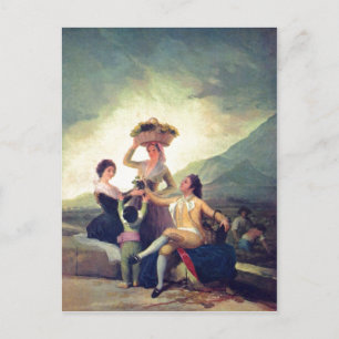 Goya y Lucientes, Francisco de Weinlese The Vintag Postcard