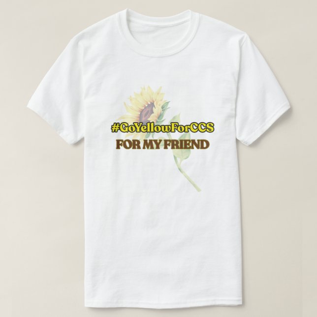 #GoYellowForCCS - Friend Tshirt (Design Front)