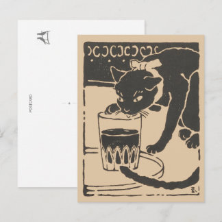 Goyō’s Beer Cat: "I Am a Cat" Original Edition Postcard