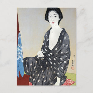 Goyo "Woman in Kimono" Postcard