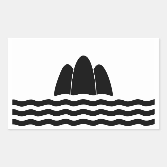 Gozo Malta flag region island province symbol Rectangular Sticker (Front)