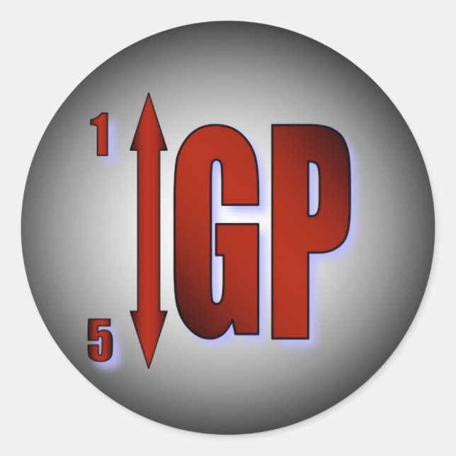 GP Shift Warning Sticker - Red (Front)