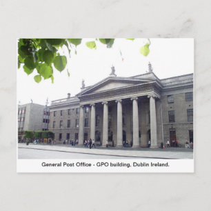 GPO Dublin city Ireland Holiday Postcard