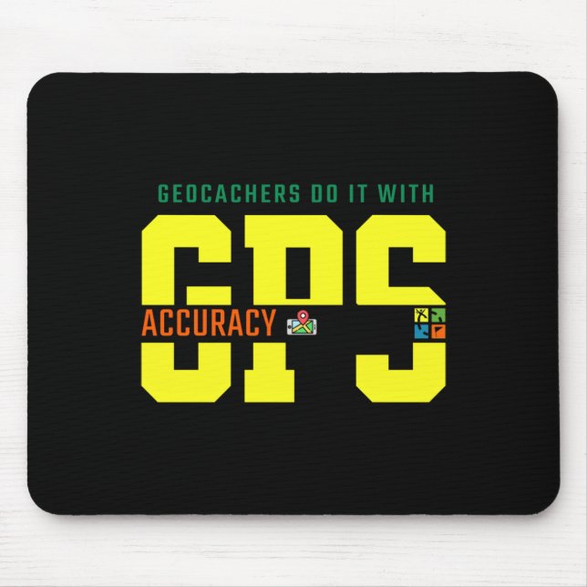 Gps Accuracy Sticker  Mouse Pad (Front)