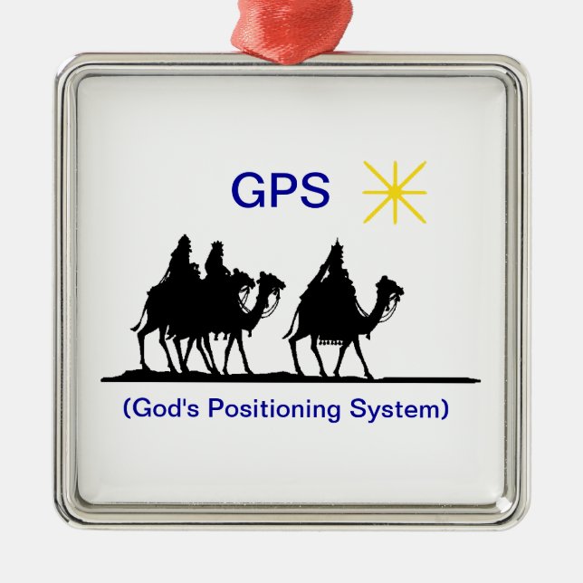 GPS Christmas Ornament (Front)