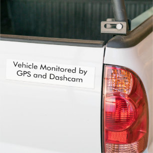 GPS Dashcam Bumper Sticker