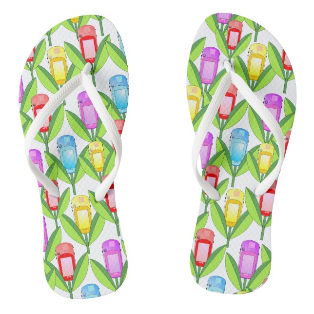GPS Flowers Jandals (Footbed)