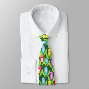 GPS Flowers Tie