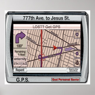 GPS God Personal Saviour Poster
