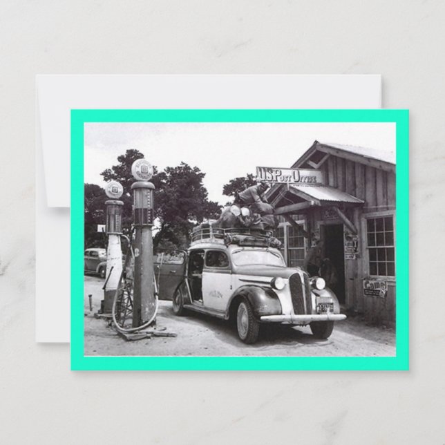 GR8 RETRO B&W RETIREMENT PARTY INVITATION INVITE (Front)