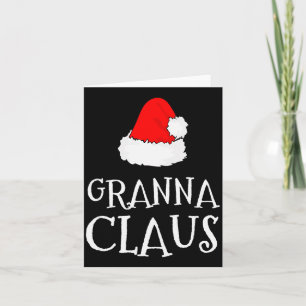 Gr Claus Christmas Santa's Pajama Family Matching Card
