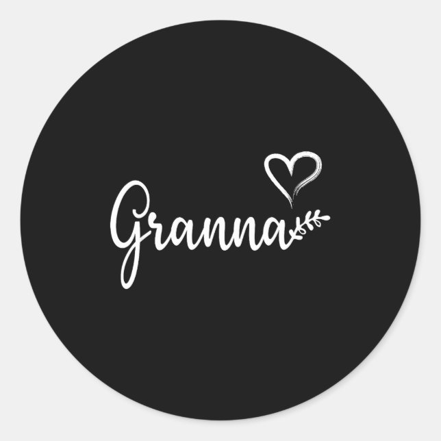 Gr Grandma Birthday Christmas Women  Classic Round Sticker (Front)